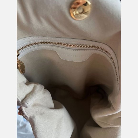 Stella McCartney Cotton Crochet Ajouree Small Tote Butter Cream Handbag Bag New - Picture 6 of 6